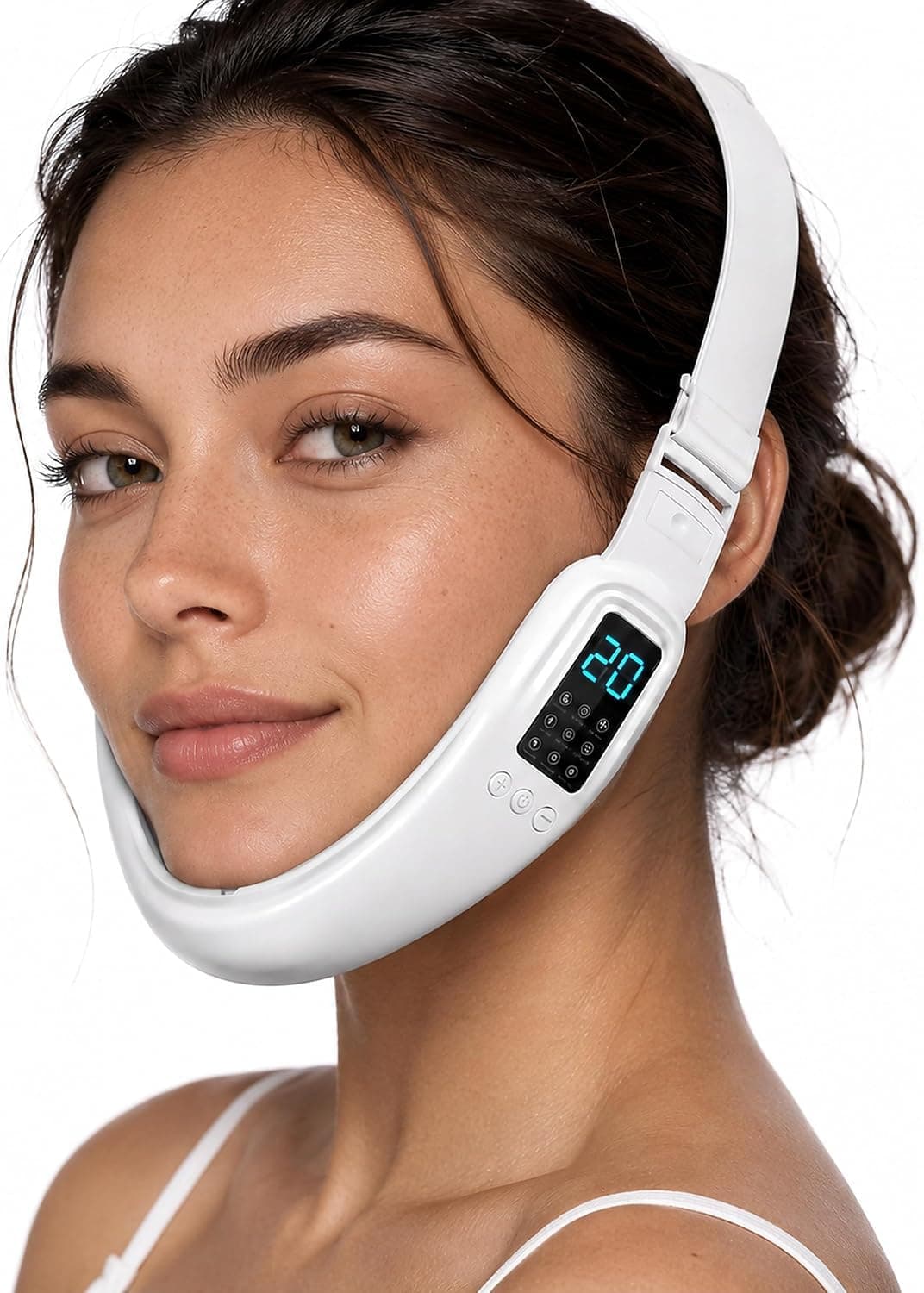 Electric Double Chin Device and V-Face Machine with 8 Modes and 15 Gear Adjustable Intensities - Intelligent Double Chin Machine for V-face chez Amazon US