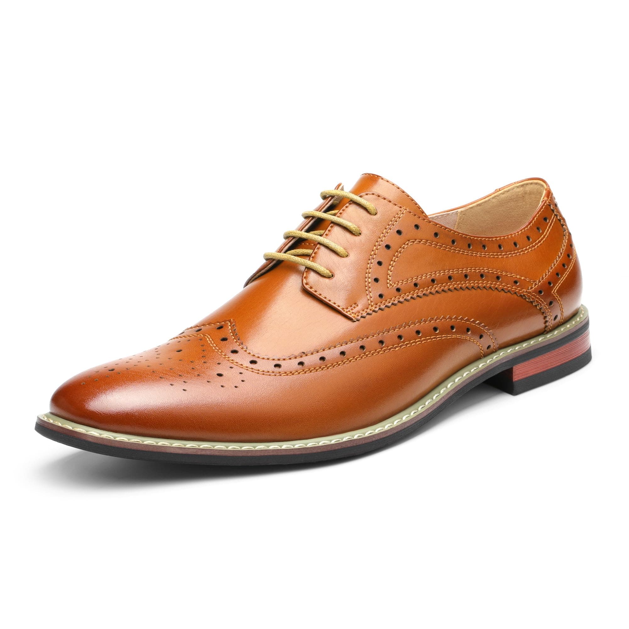 Bruno Marc Men's Dress Shoes | Smooth PU Upper,Breathable Lining,Sweat-Wicking Latex Insole for Office & Daily Occasions chez Amazon US