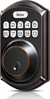 Veise VE001 Keyless Entry Deadbolt, Electronic Keypad Lock, Bronze chez Amazon US