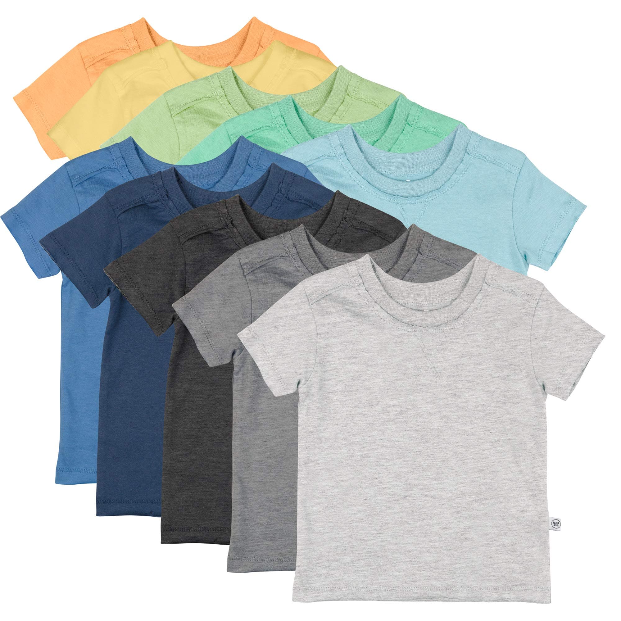 HonestBaby Baby Toddler & Kids' 100% Organic Cotton Short Sleeve T-Shirts (10-Pack) chez Amazon US