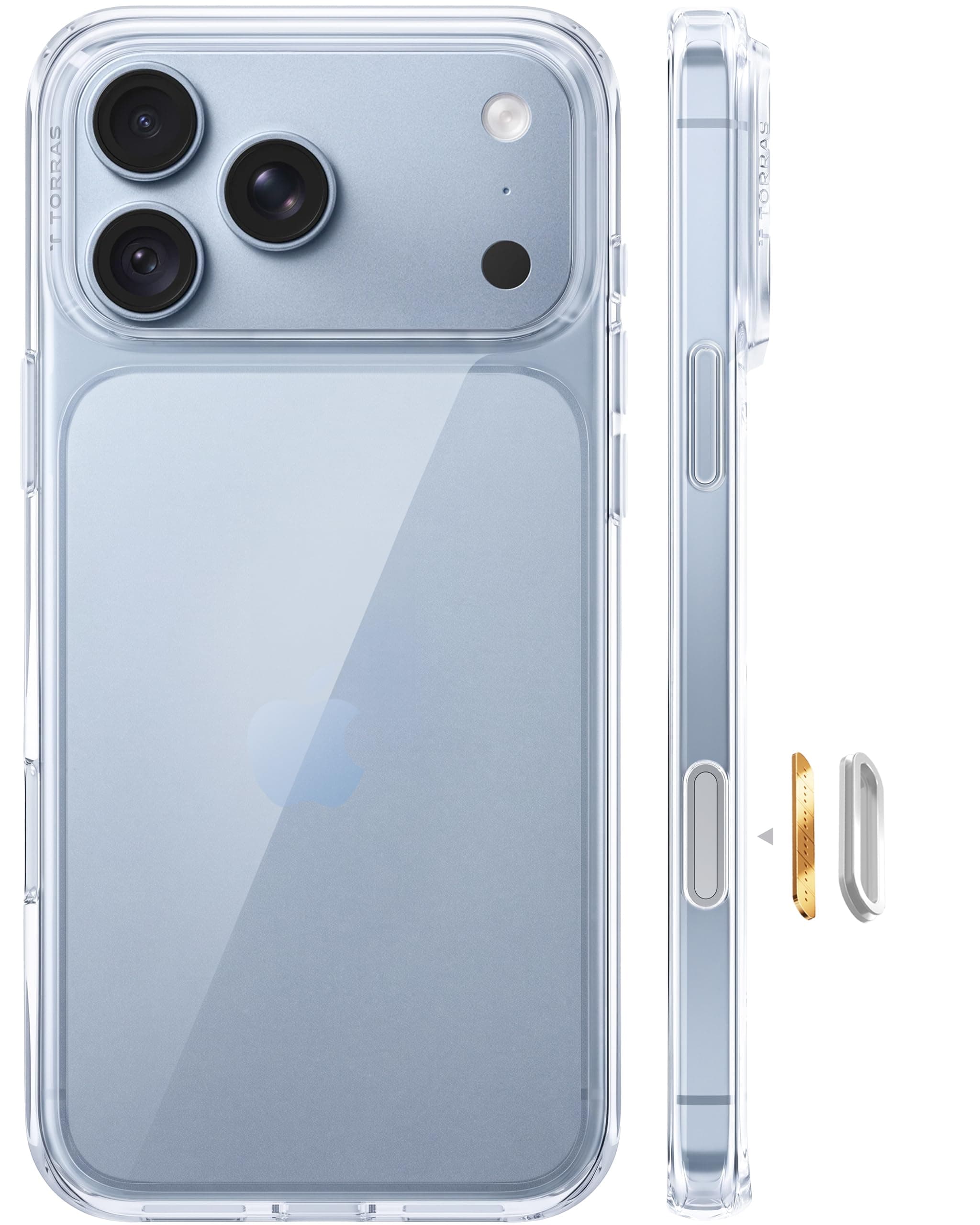 TORRAS for iPhone 18 Pro Max Case, 12FT Shockproof, Slim Protective, Clear | Velvety Touch, 3-Layer Protection, Anti-Slip Texture,... chez Amazon UK