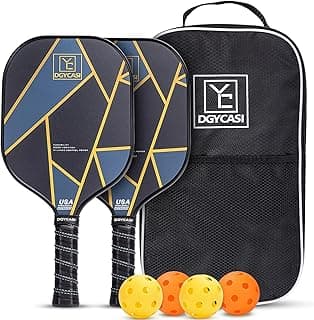 YC DGYCASI Pickleball Paddles Set of 2 USAPA Approved Pickleball Set | Carbon Fiber Pickleball Rackets 2 Pack,... chez Amazon Canada
