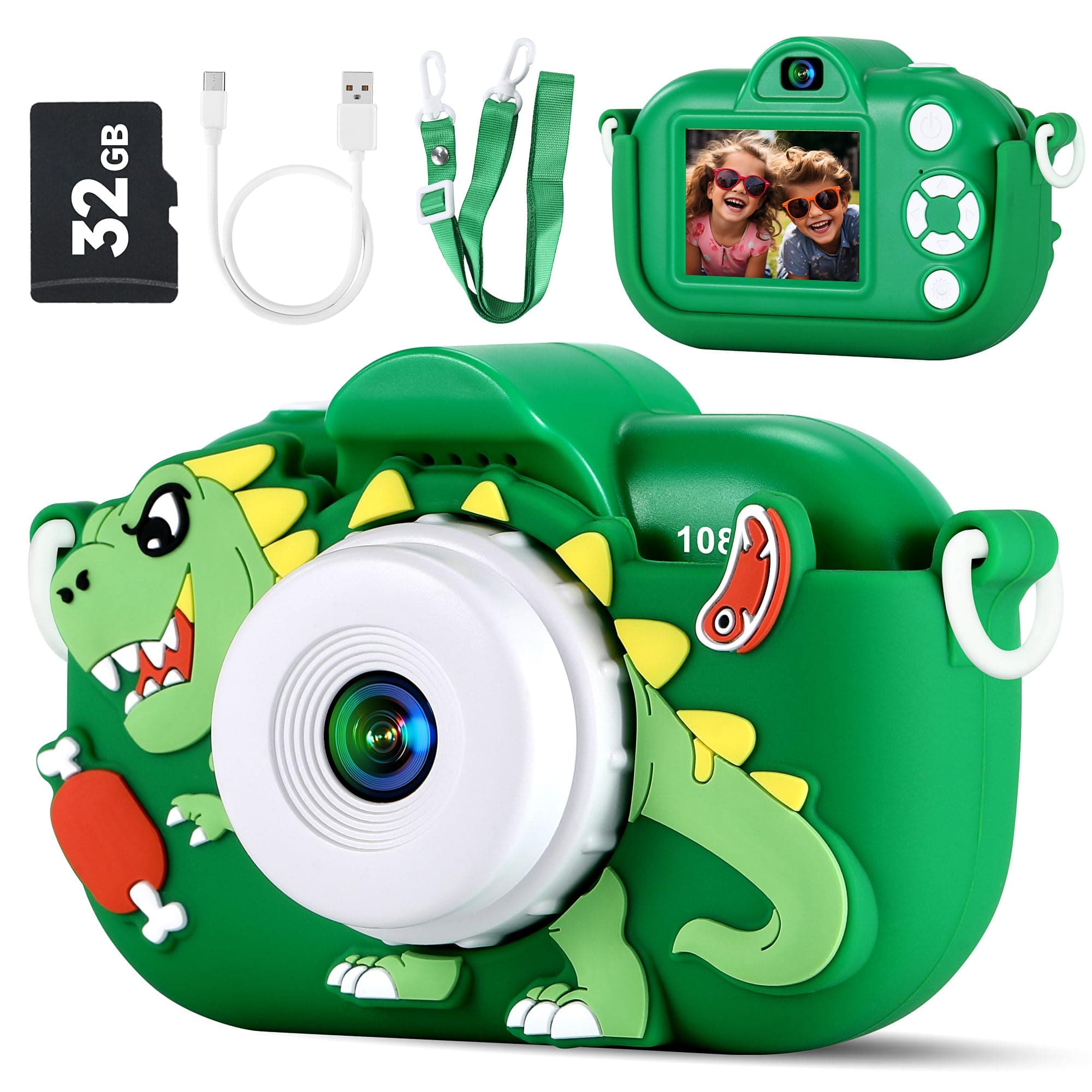 Kids Camera Boys Toys for 3 4 5 6 7 8 9 Years Old Boys, 48MP Dual Lens chez Amazon US