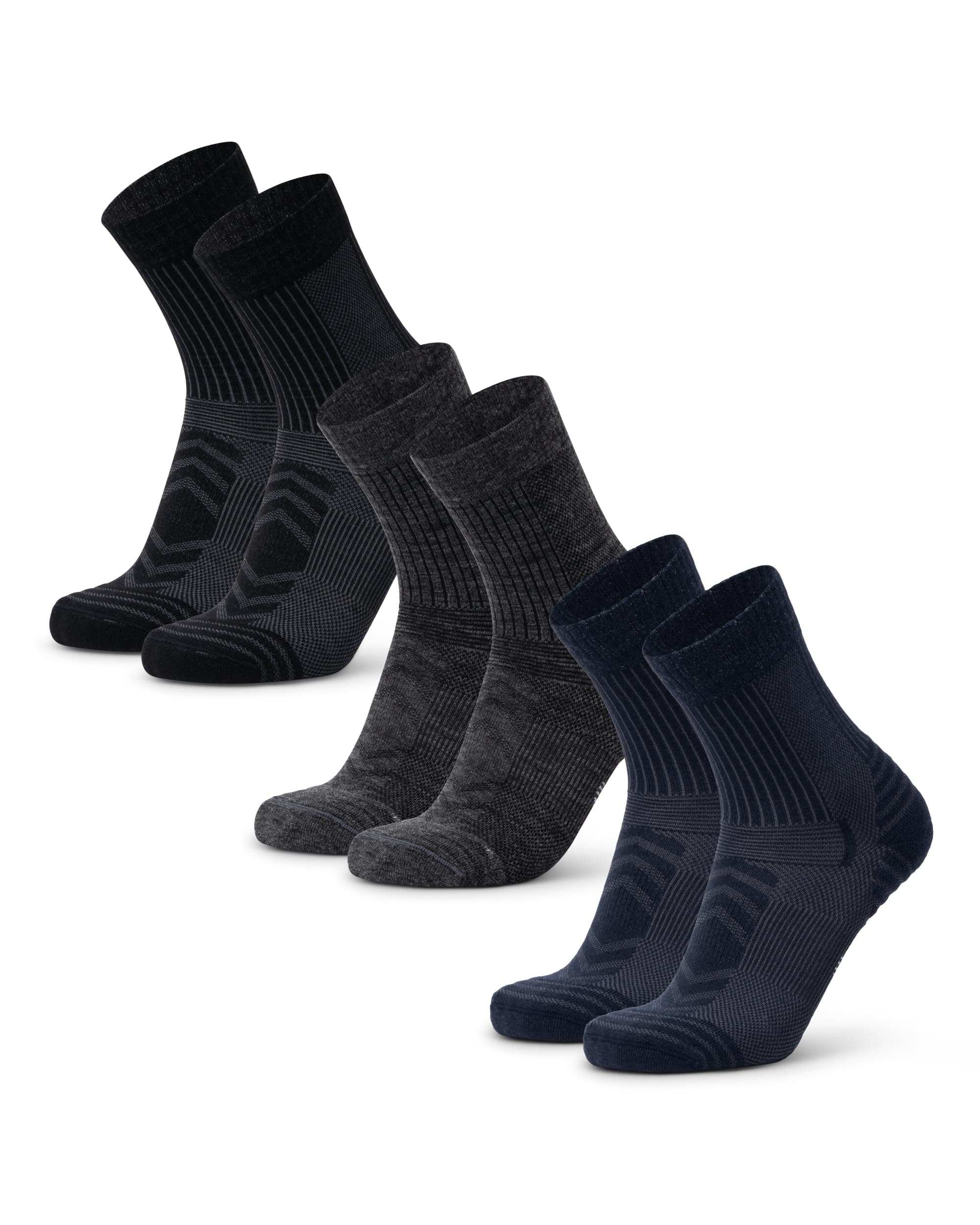 DANISH ENDURANCE Hiking Socks, Lightweight Merino Wool Walking Socks with Anti Blister Cushioning, for Men & Women, Unisex, 3 or 5 Pack chez Amazon UK