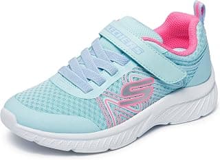 Skechers Girls' Microspec Swirl Sweet | Casual, Lightweight, Machine Washable, Cushioned Insole