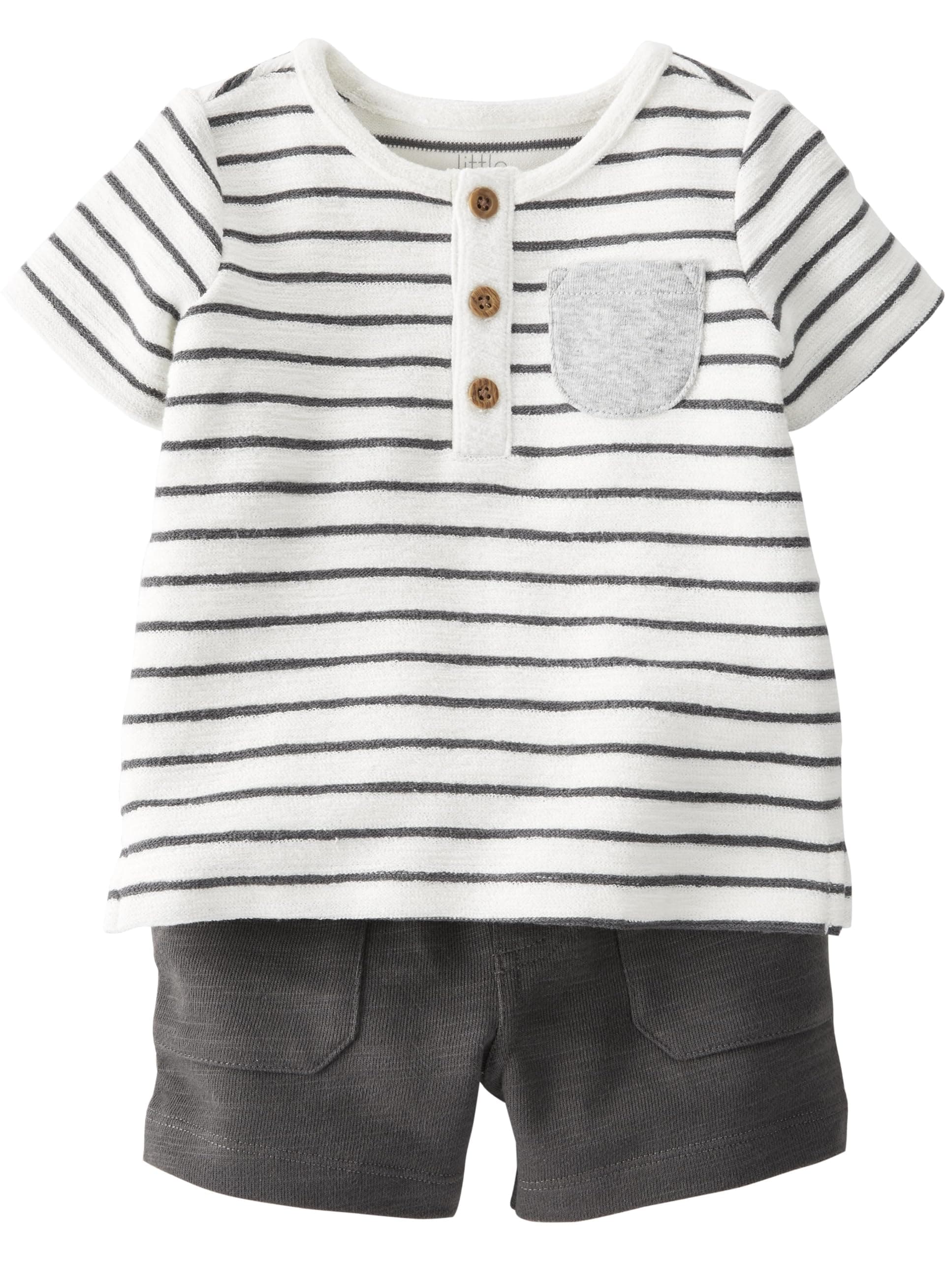 little planet by carter's Unisex Baby 2-piece Shorts Set Made With Organic Cotton chez Amazon US