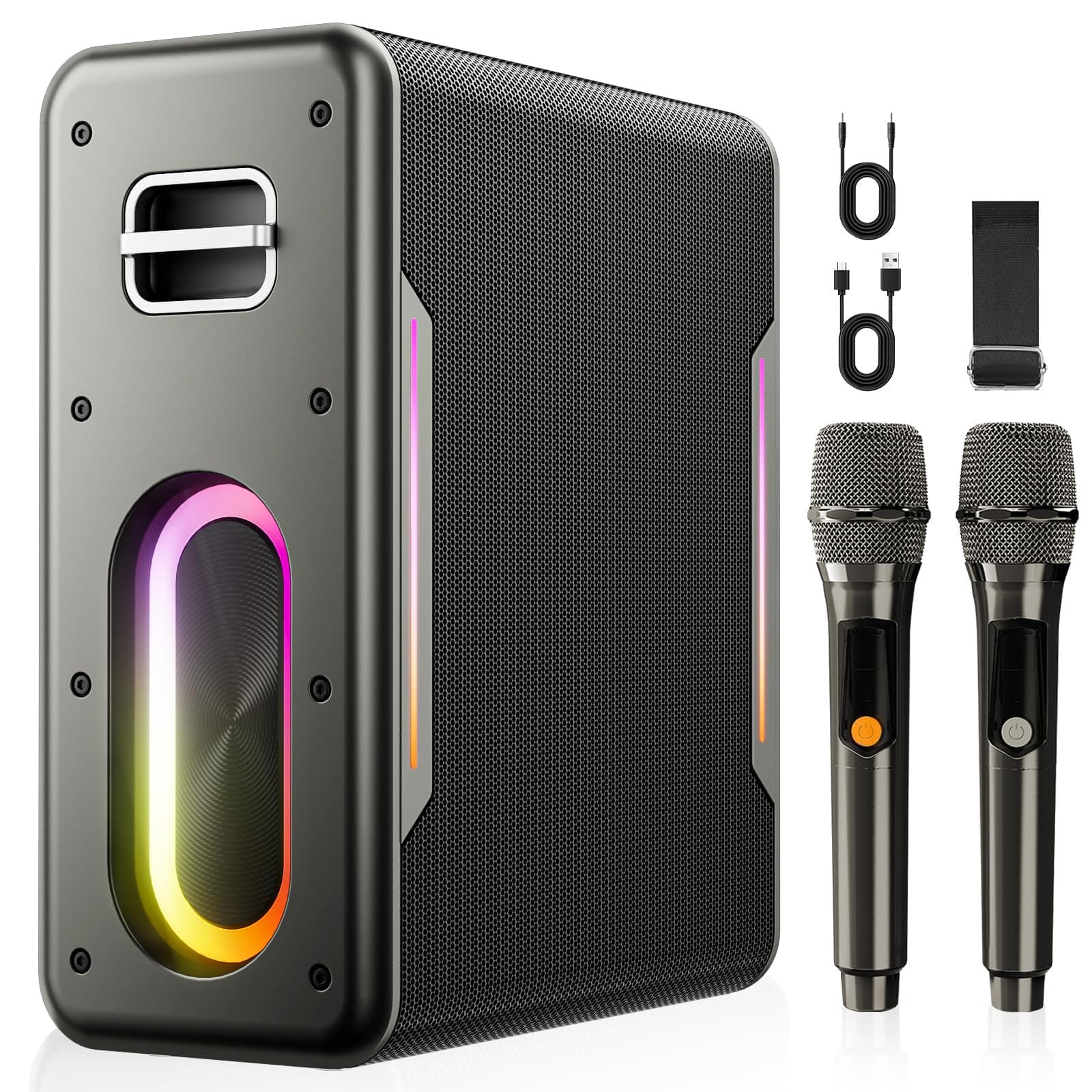Karaoke Machine for Adults, Portable Bluetooth chez Amazon US