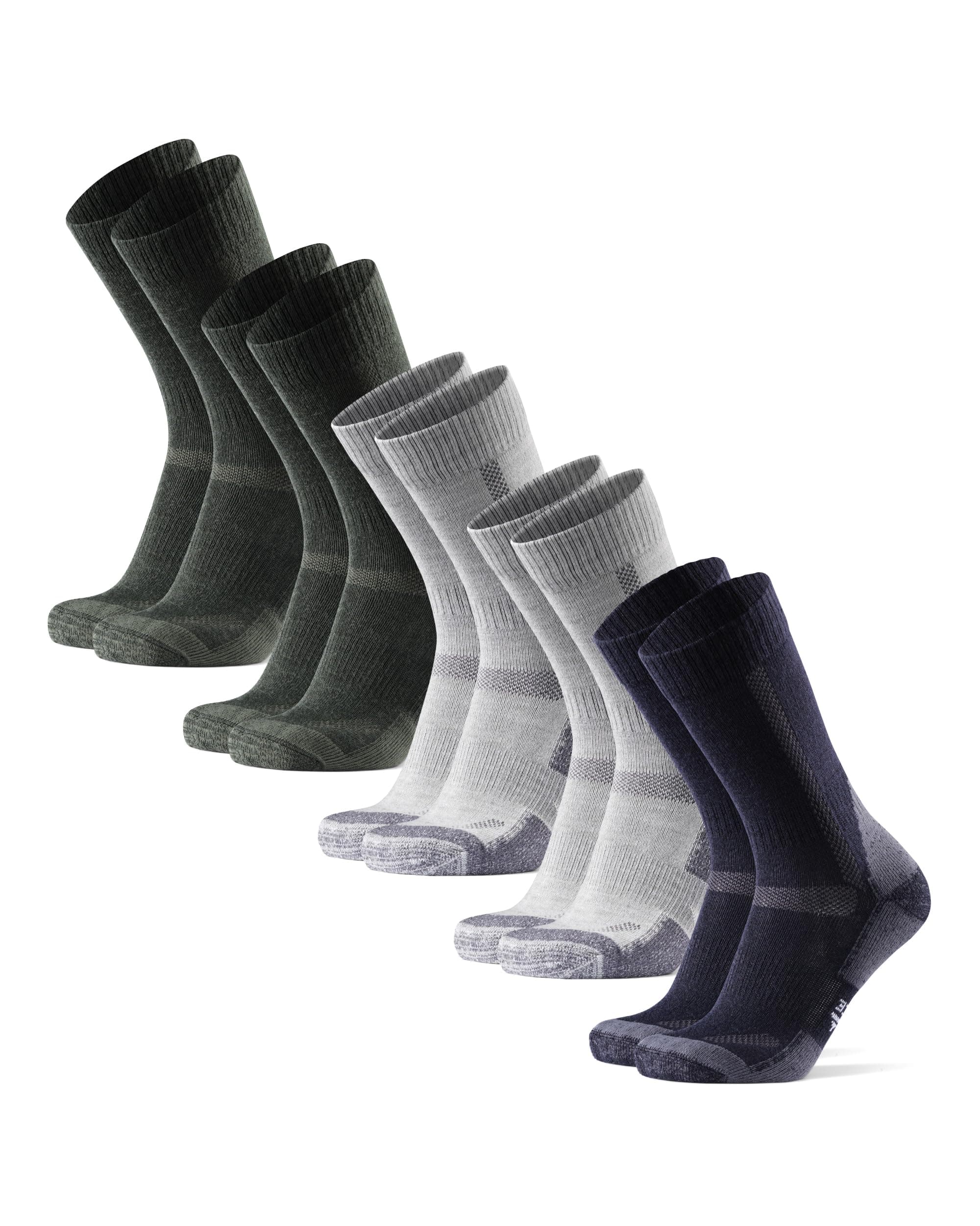 DANISH ENDURANCE Hiking Socks, Breathable Merino Wool Walking Socks with Anti Blister Cushioning, for Men & Women, Unisex, 5 Pack chez Amazon UK