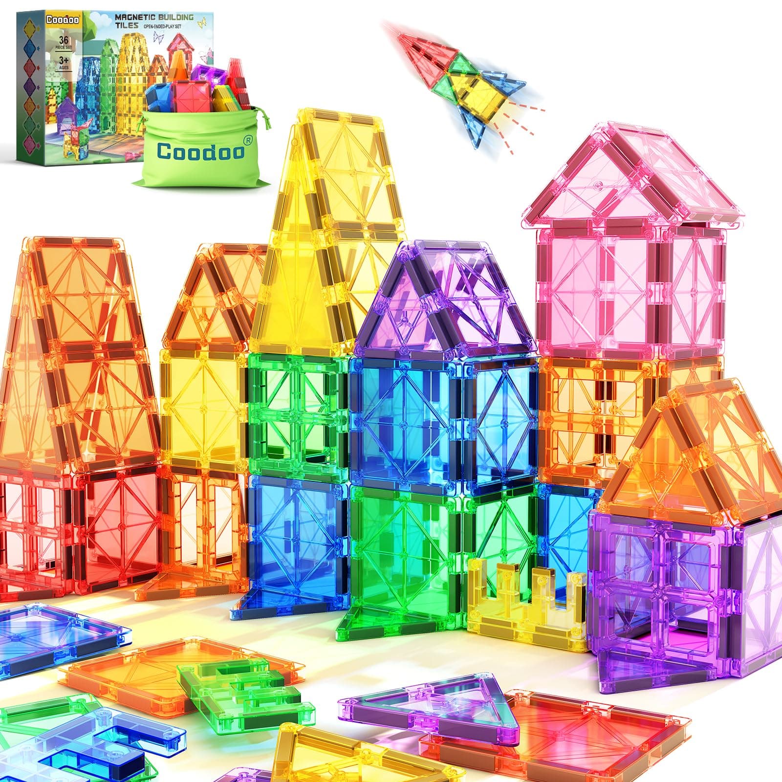 Magnetic Tiles Starter Set Classroom Must Haves Kids Toys for 3+ Year Old | chez Amazon UK