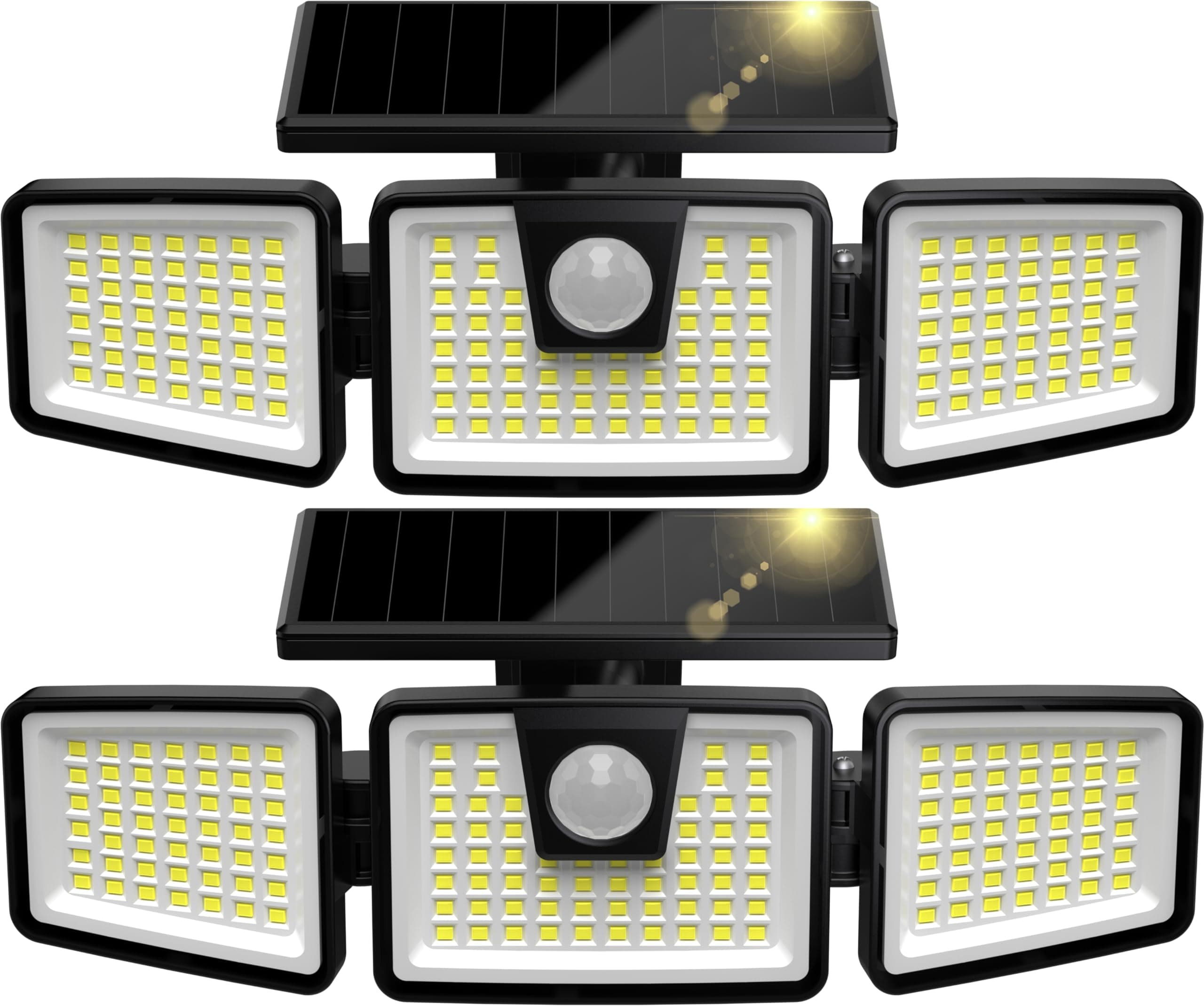 AIXPI 156LED Solar Security Lights - Outdoor, Motion Sensor, 270 Wide Angle, IP65 Waterproof, for Front Door, Yard, Garage, Garden (2 Pack) chez Amazon UK