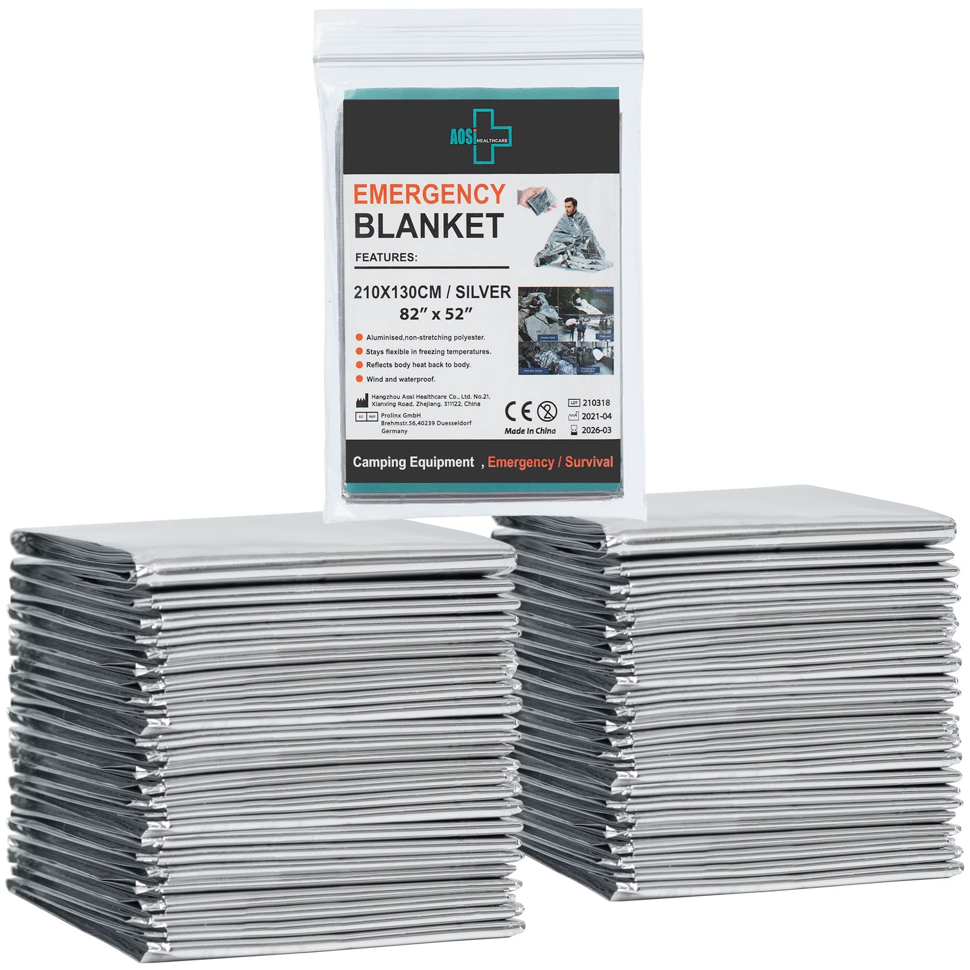 General Medi Emergency Blanket (12-Pack),Emergency Silver Foil Blanket– Perfect for Outdoors, Hiking, Survival, Marathons or First Aid chez Amazon US