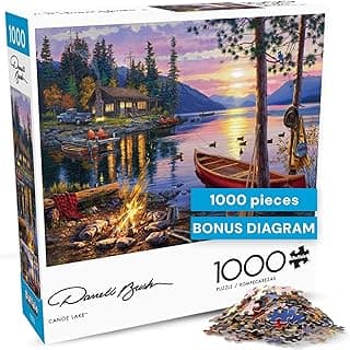 Buffalo Games - Darrell Bush - Canoe Lake - 1000 Piece Puzzle 1000 pièces chez Amazon Canada