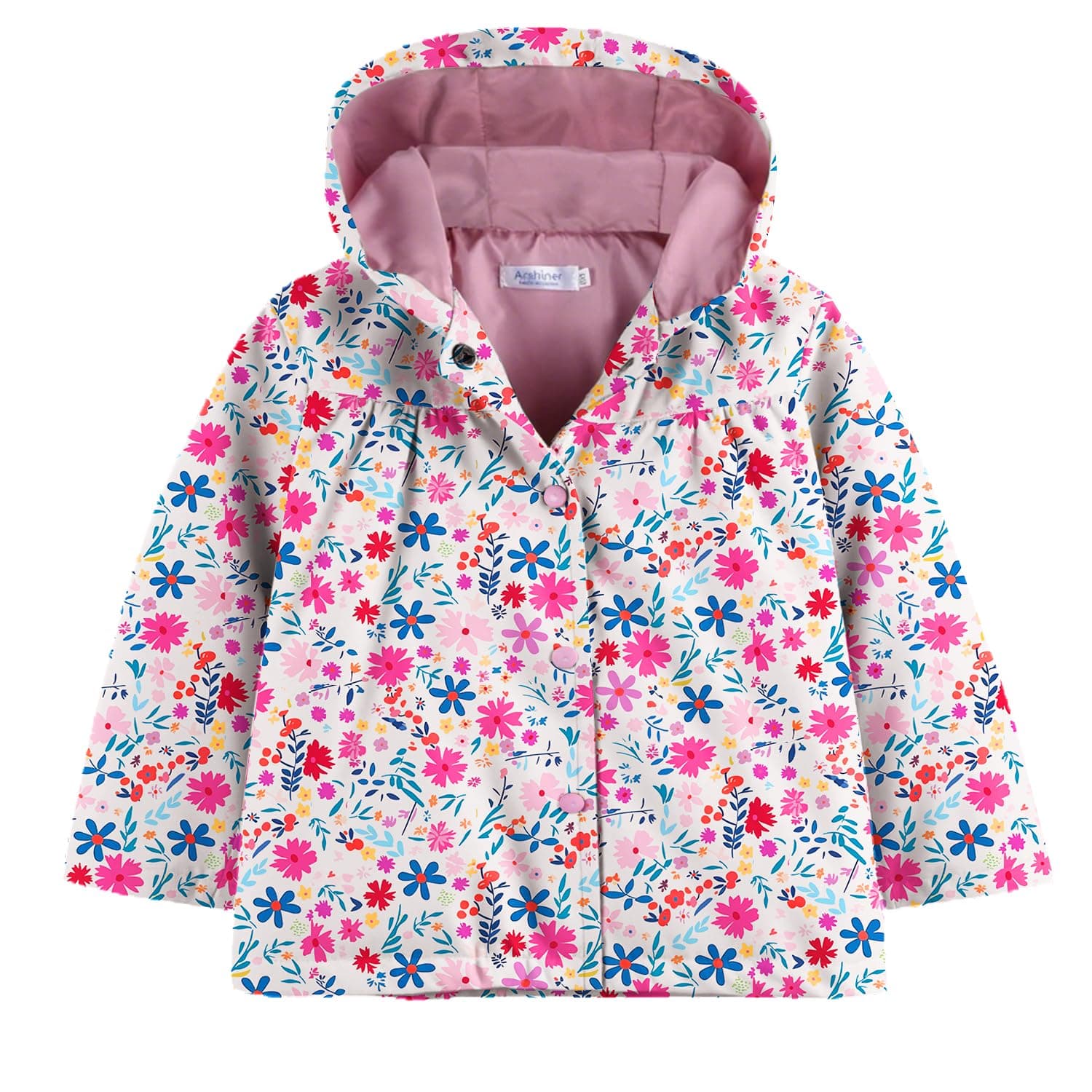 Arshiner Toddler Girls Waterproof Hooded Coat Jacket Outwear Raincoat chez Amazon US