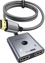 Commutateur HDMI 4K 60Hz, WARRKY Commutateur HDMI 2 entrées 1 sortie [Boîtier en aluminium, câble tressé fixe] Répartiteur HDMI... chez Amazon Canada