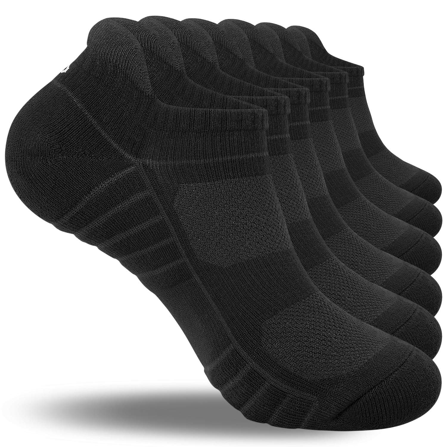 coskefy Running Socks Thick Cushion Ankle Anti-Blister Cotton Trainer Short Athletic Sports Socks for Men Women 6 Pairs chez Amazon UK