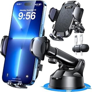 2026 Upgraded Pro Universal Phone Holder for Car [Patent & Safety Certs] (Bumpy Roads Friendly) 360°Rotatable Suction, Long Arm... chez Amazon Canada