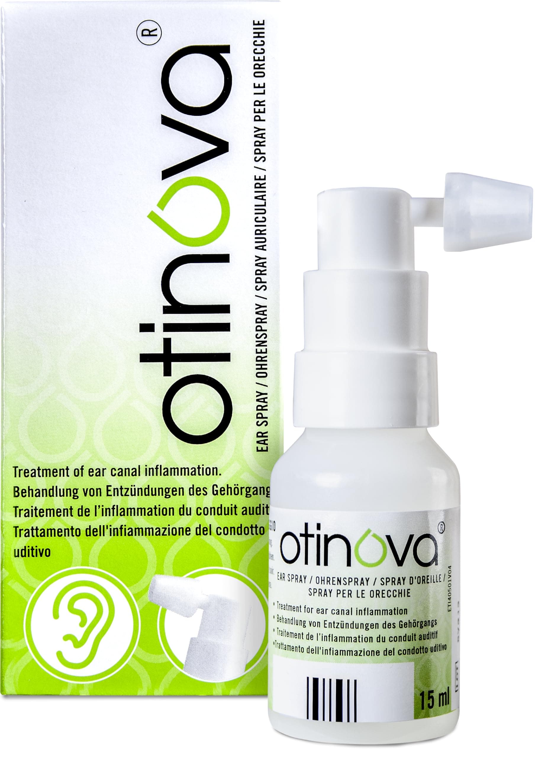 Otinova Ear Spray. Relieves Swimmers Ear, Otitis Externa & Inflammation. | Relieves Swimmers Ear, Otitis Externa, Inflammation chez Amazon UK