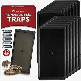 LULUCATCH Mouse Glue Traps 12 Pack, Larger & Heavier Plastic Sticky Glue Traps with Extra-Strong Adhesive for Mice, Rats, Sticky Mouse... chez Amazon Canada