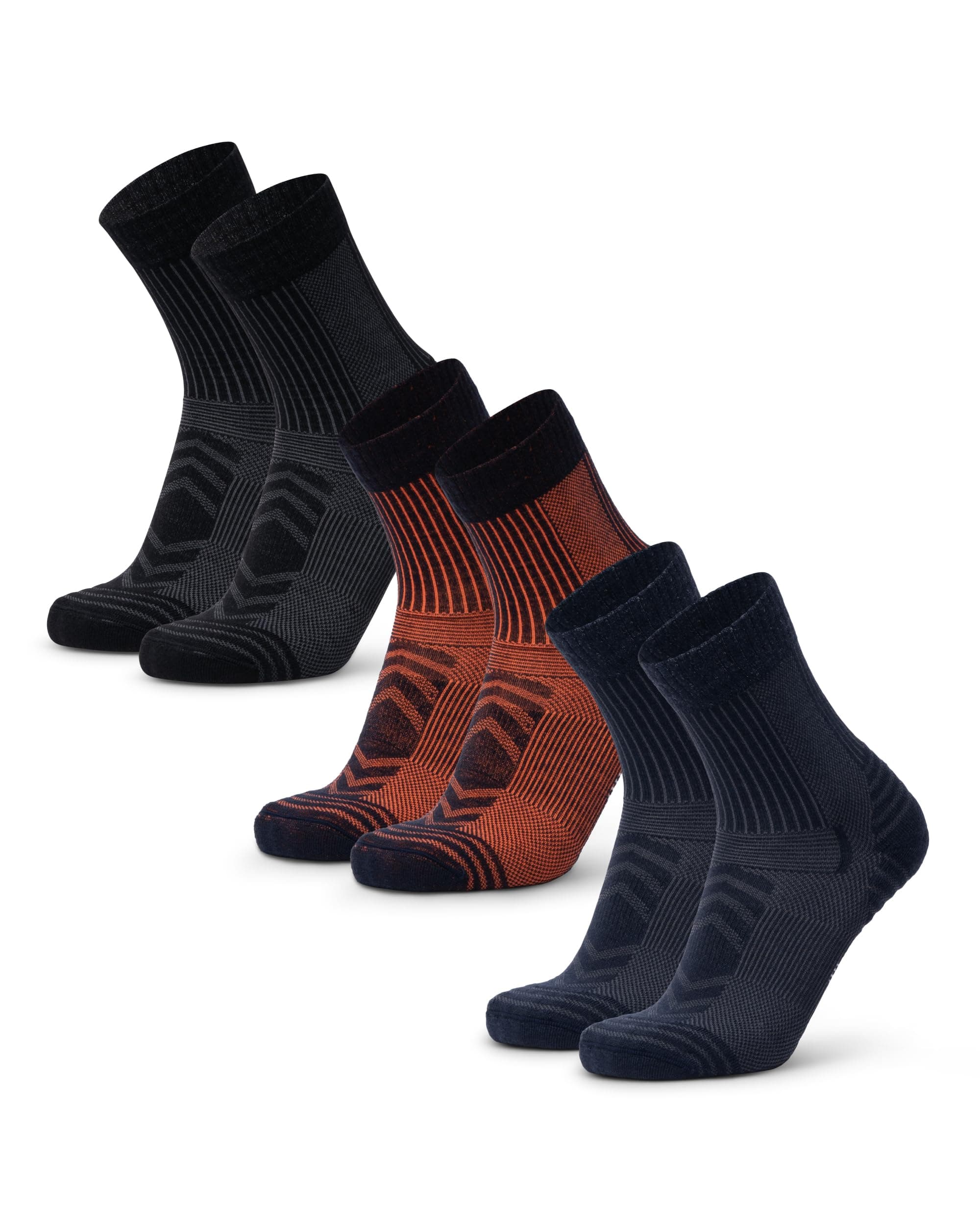DANISH ENDURANCE Hiking Socks, Lightweight Merino Wool Walking Socks with Anti Blister Cushioning, for Men & Women, Unisex, 3 or 5 Pack chez Amazon UK