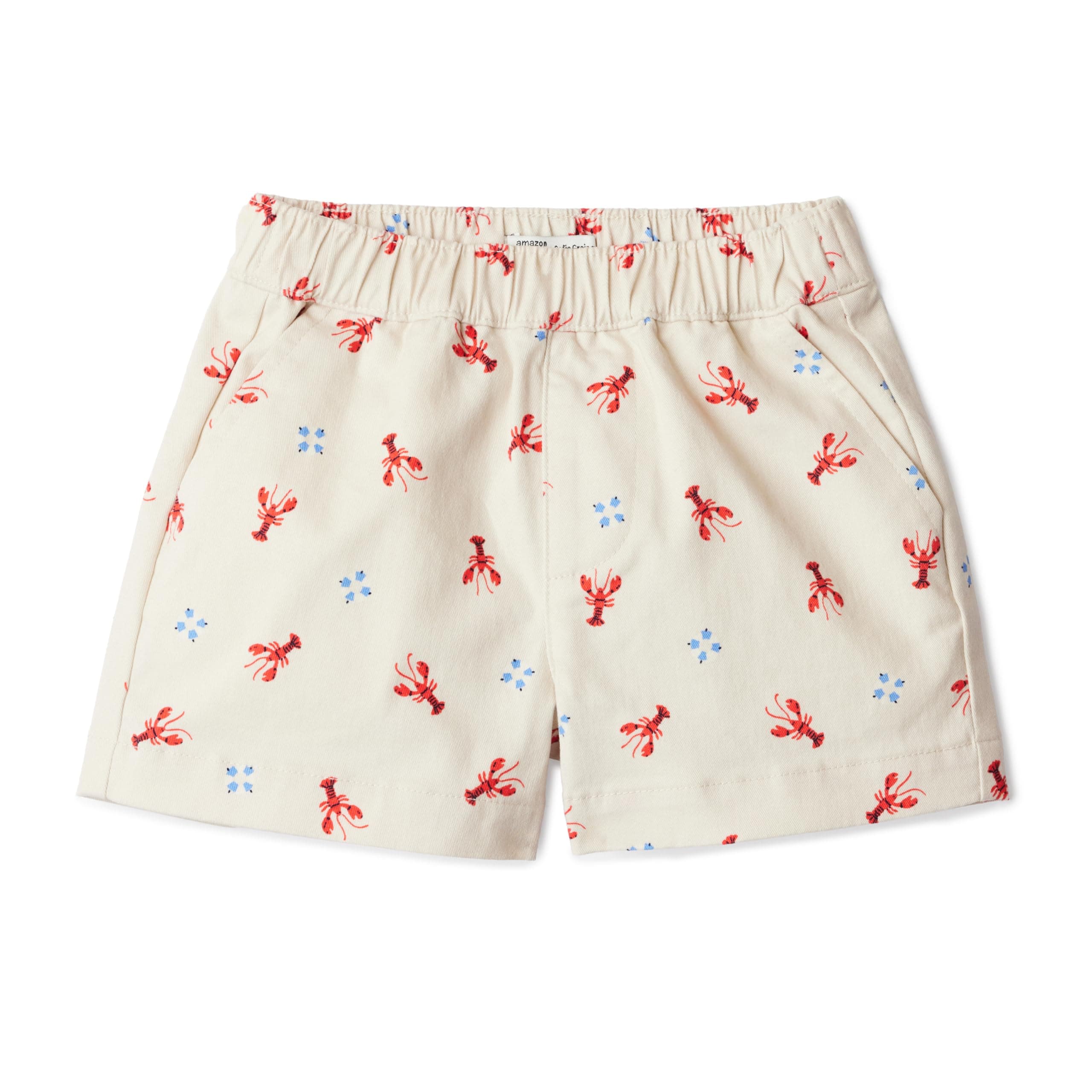 Amazon Essentials x Sofia Grainge Unisex Babies, Toddlers and Kids' Pull-on Cotton Twill Shorts chez Amazon US