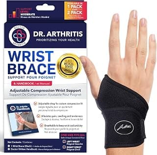 Doctor Developed Premium Copper Lined Wrist Support/Wrist Brace/Hand Support/Strap [single] & Doctor Handbook— Relieve Wrist Injuries,... chez Amazon Canada