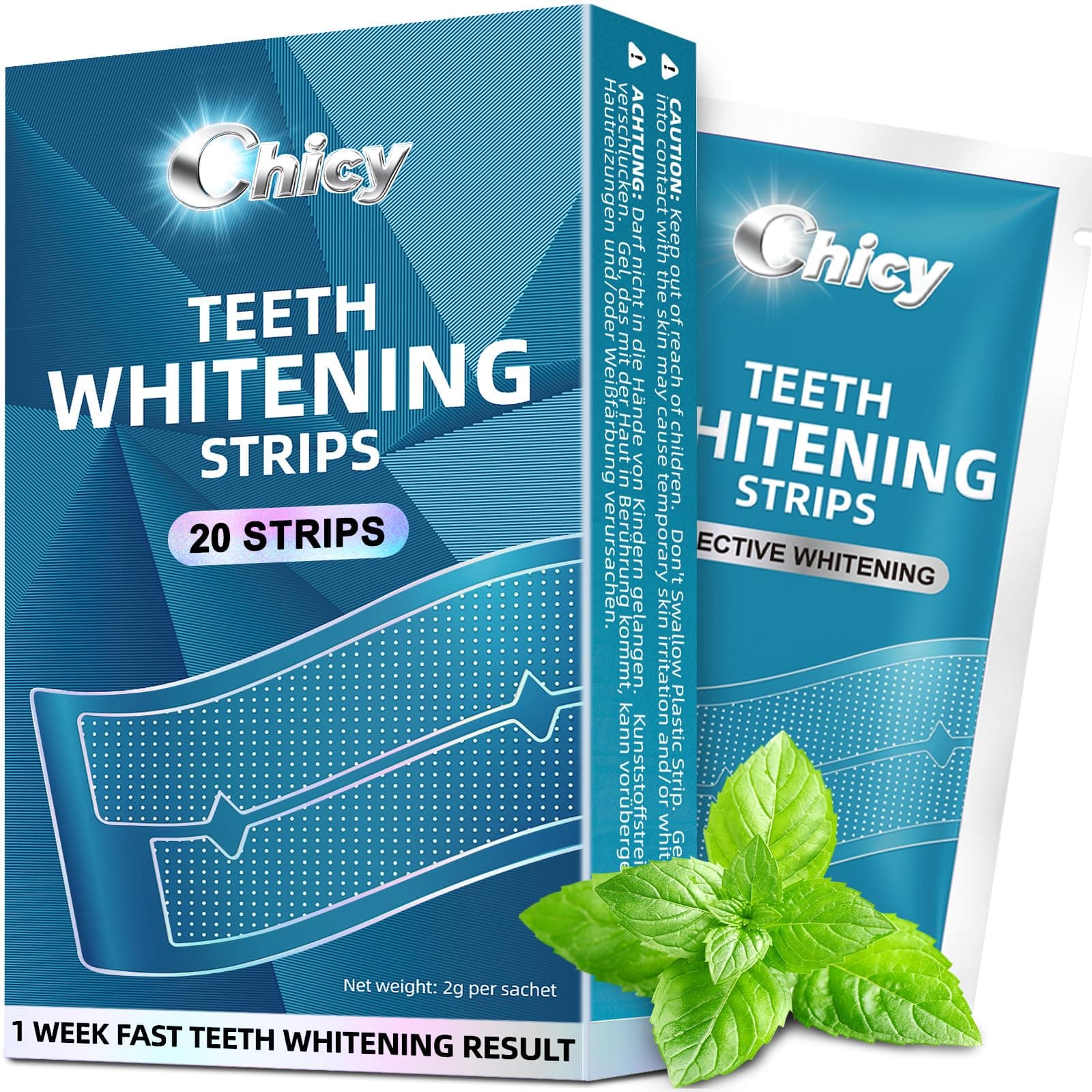 Teeth Whitening Strips 10 Treatments - Enamel-Safe & No-Sensitivity & No-Slip Whitening Strips - Fast chez Amazon UK