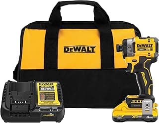 20V MAX XR Brushless Cordless 3-Speed High Torque 1/4 in. Impact Driver Kit with XR POWERPACK and Charger (DCF860QQ1) chez Amazon US