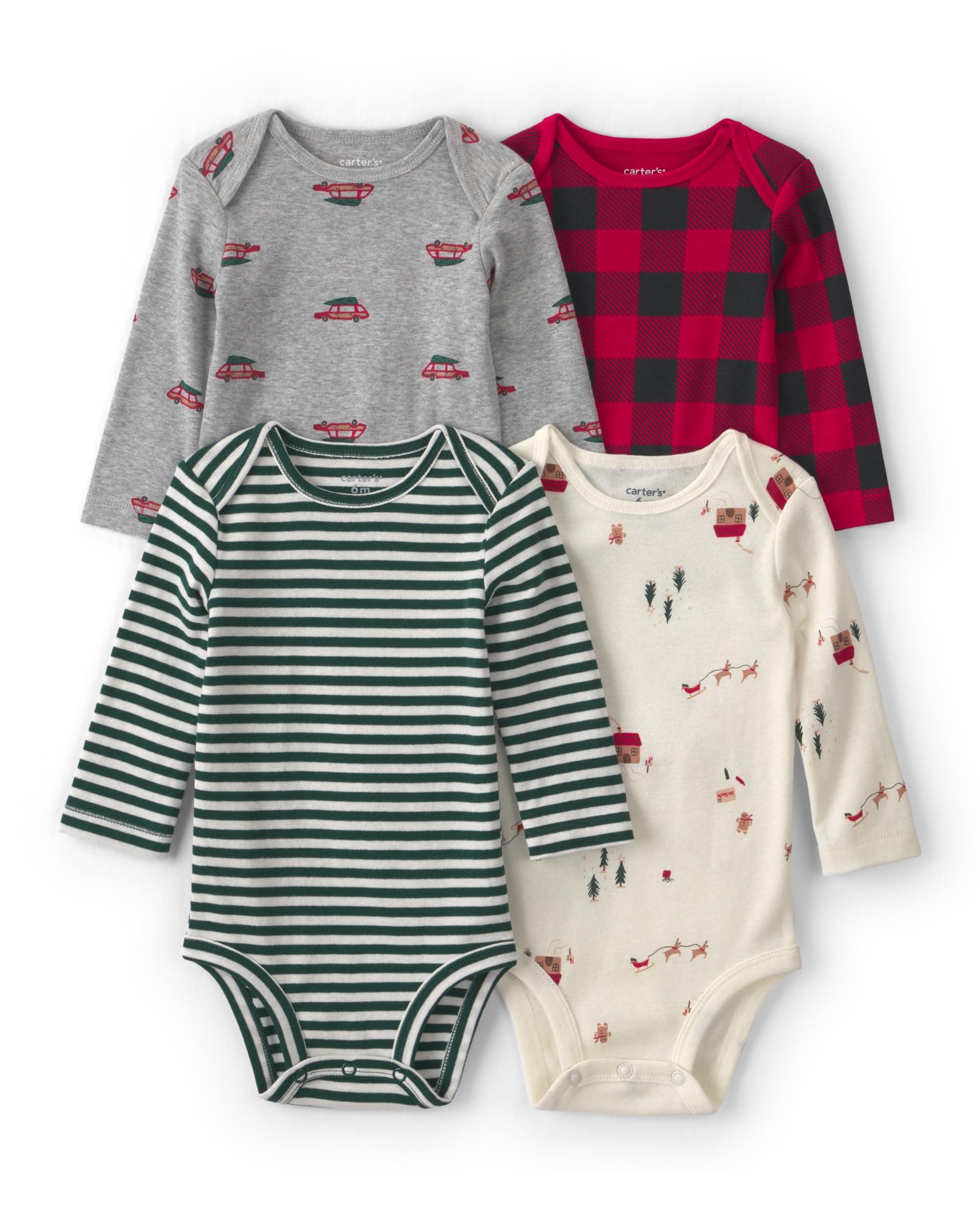 Carter's Baby Boys' 4-pack Long Sleeve Bodysuits chez Amazon US