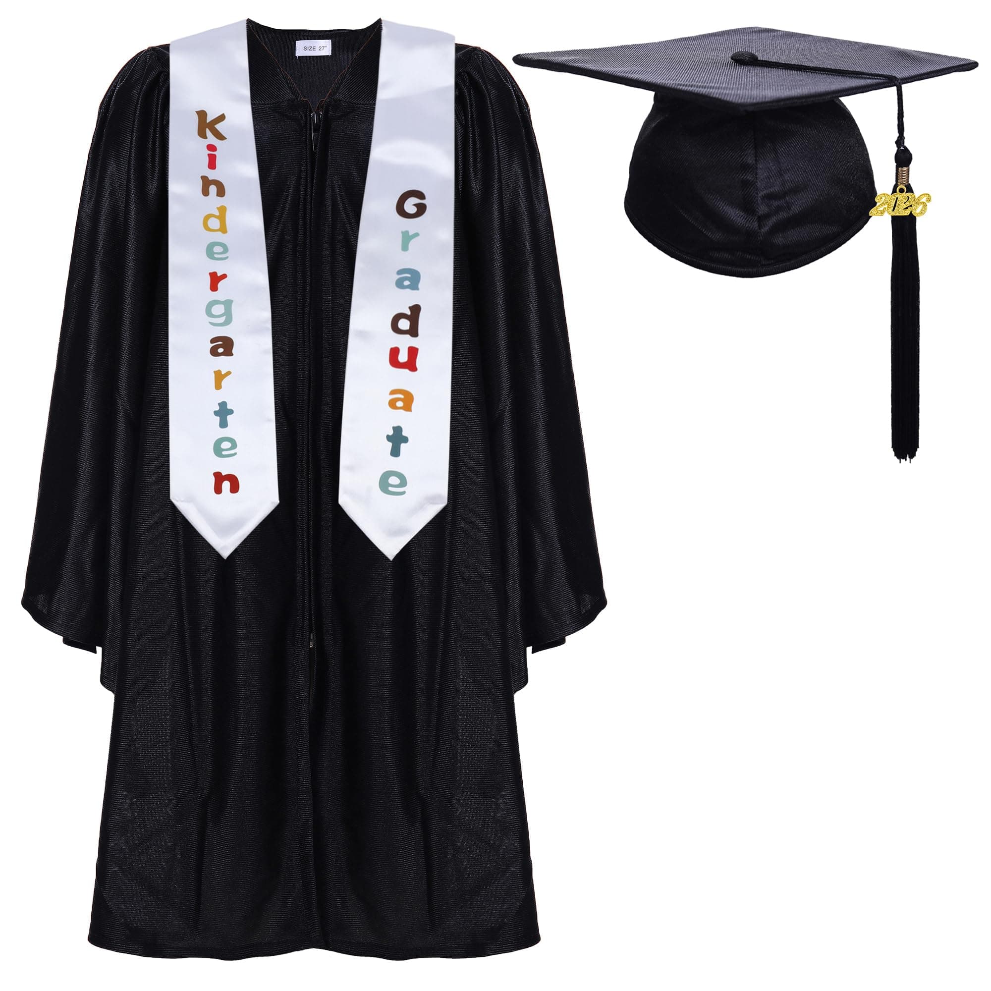 Newrara Kindergarten Graduation Cap and Gown Stole Package for Kids chez Amazon US