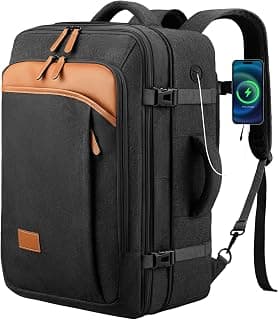 LUGGEX Carry On Travel Backpack, Expandable Large Backpack for Men Women, Fits 17.3 Inch Laptop, 40L chez Amazon Canada