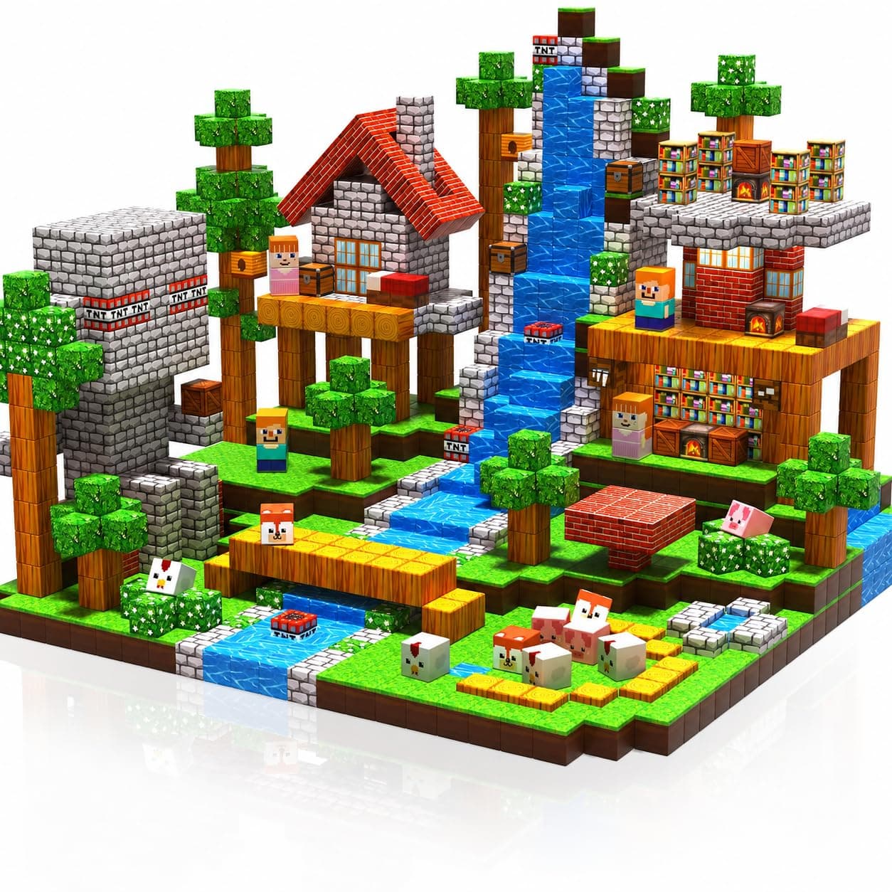 Magnetic Blocks-150PCS Grassland chez Amazon US
