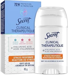 Secret Clinical Strength Anti-transpirant et déodorant solide doux, réponse au stress, 45 g chez Amazon Canada