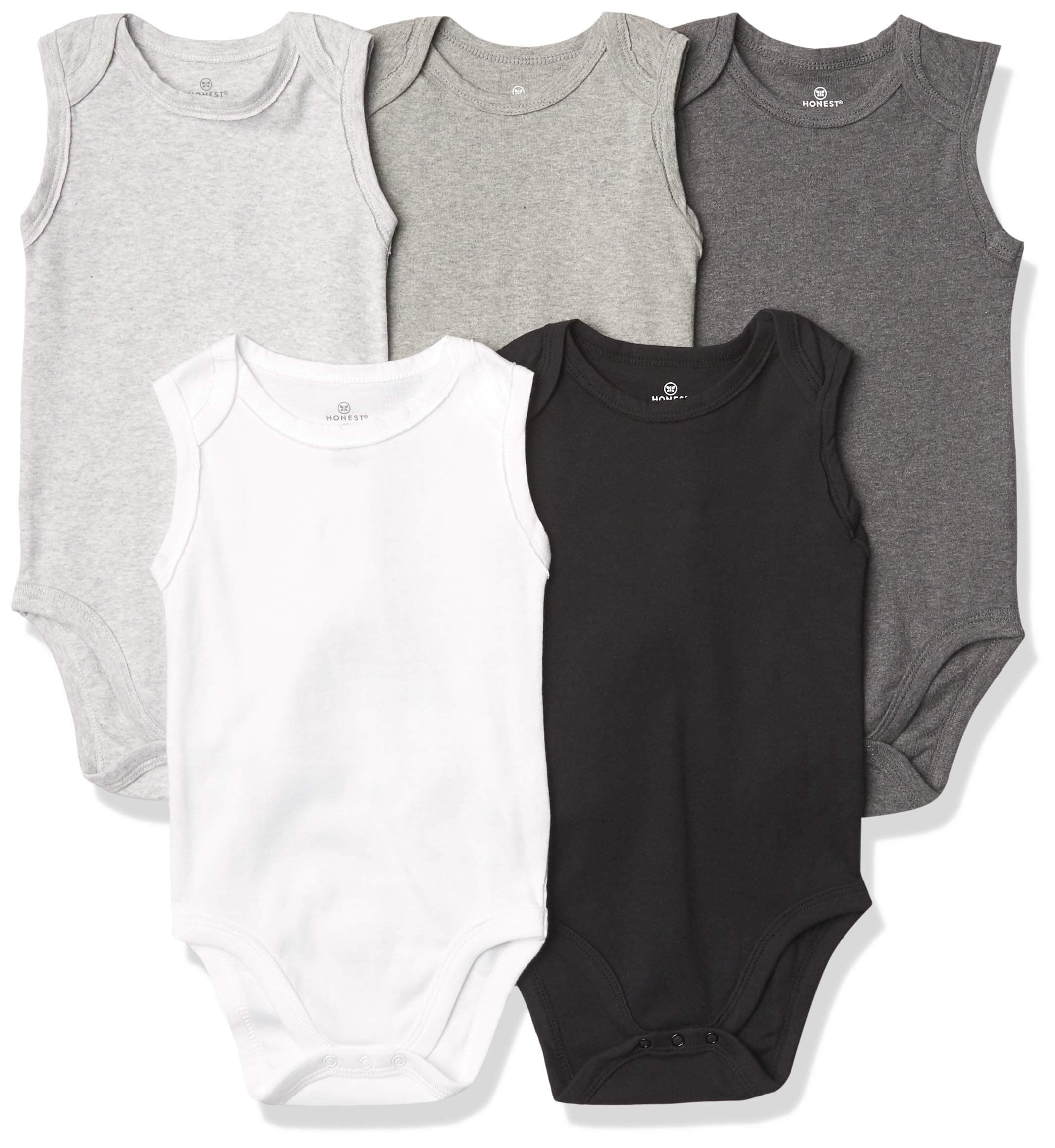 HonestBaby baby-boys Sleeveless Bodysuits One-piece 100% Organic Cotton for Baby Boys, Girls, Unisex chez Amazon US