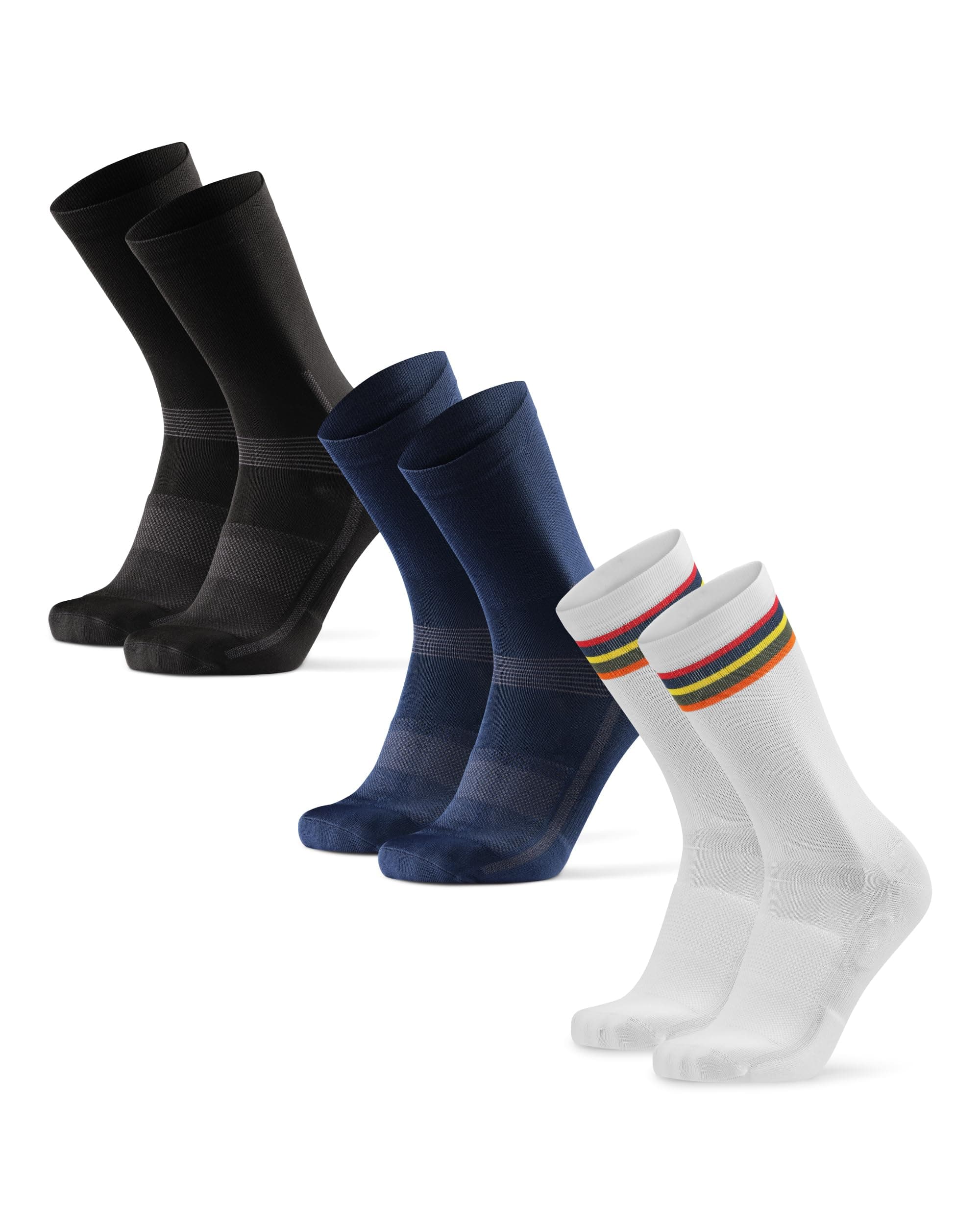 DANISH ENDURANCE Performance Crew Cycling Socks, Cushioned Road Cycling Socks, Breathable & Quick Dry, for Men & Women, Unisex, 3 or 5 Pack chez Amazon UK