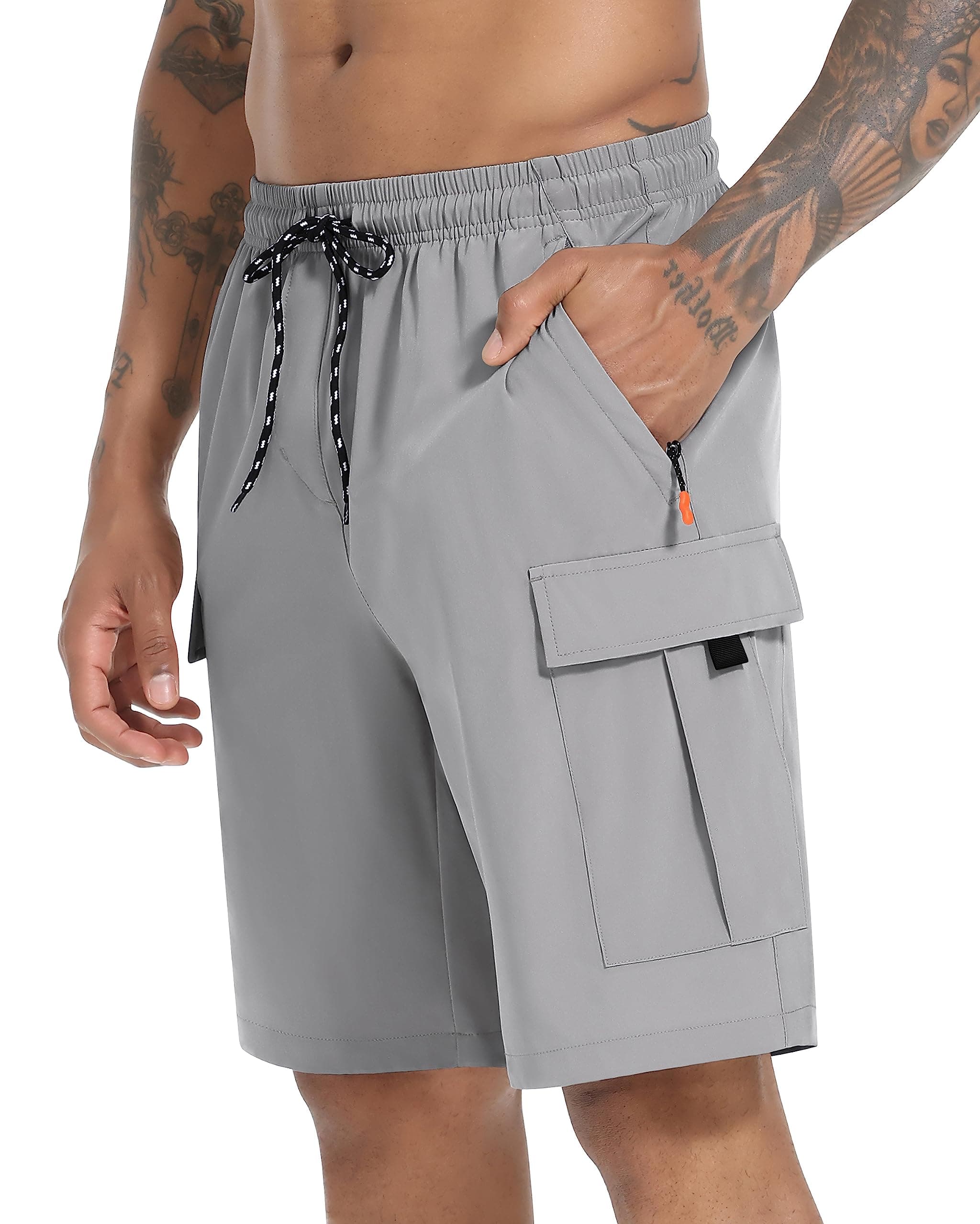 Men's Cargo Shorts Quick Dry Lightweight Stretch Hiking Shorts for Men with 5 Pockets No Lining chez Amazon US