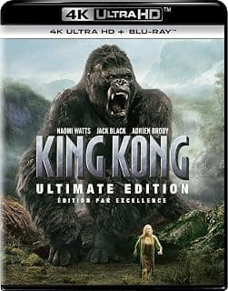 King Kong (2005) - Ultimate Edition 4K Ultra HD + Blu-ray chez Amazon Canada