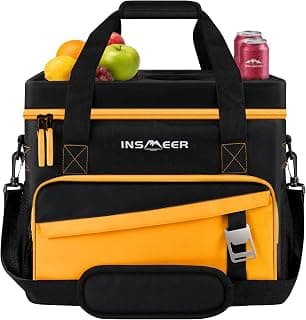 INSMEER Collapsible Cooler with Hard Shell & 4 Cup Holders - 55 Cans chez Amazon US