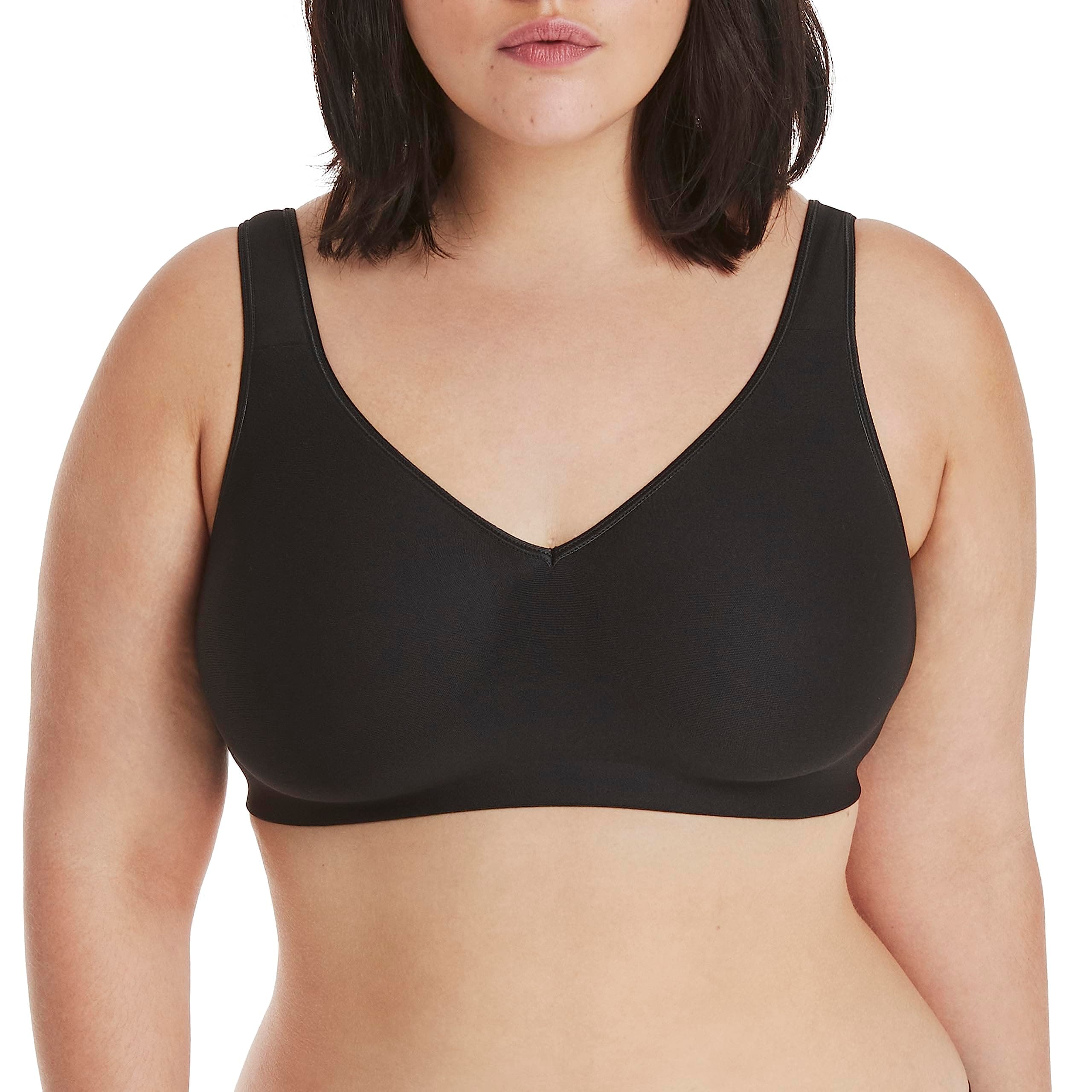 Hanes Women's Wireless Bra, Smooth Comfort Full-Coverage T-Shirt Bra for Women, Single Or 2-Pack chez Amazon US