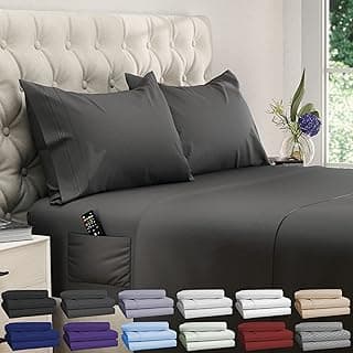 DREAMCARE Queen Bed Sheets Set 4pc - Pocket up to 15" chez Amazon Canada