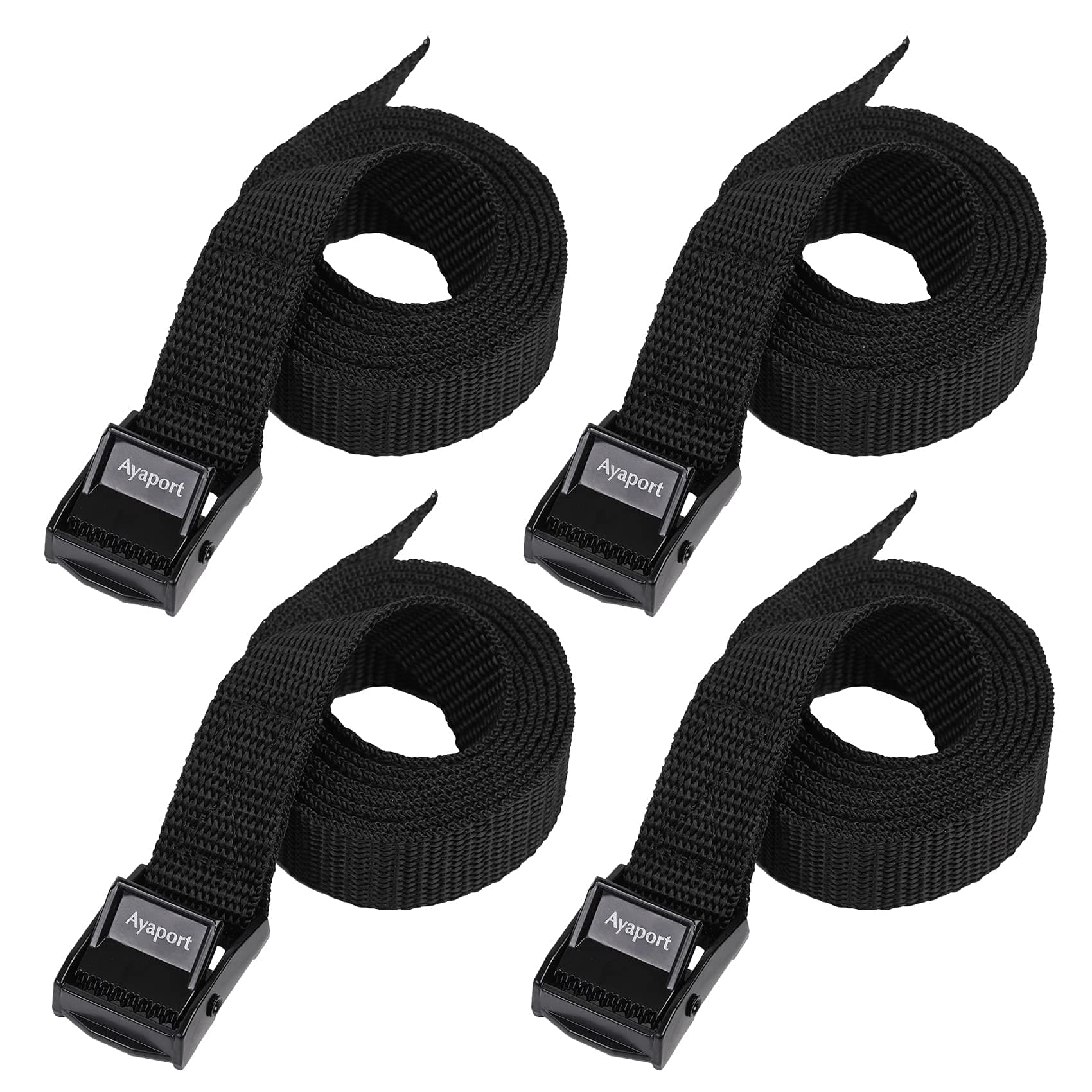 Ayaport Lashing Straps with Buckles Adjustable Cam Buckle Tie Down Cinch Strap for Packing Black 4 Pack chez Amazon US