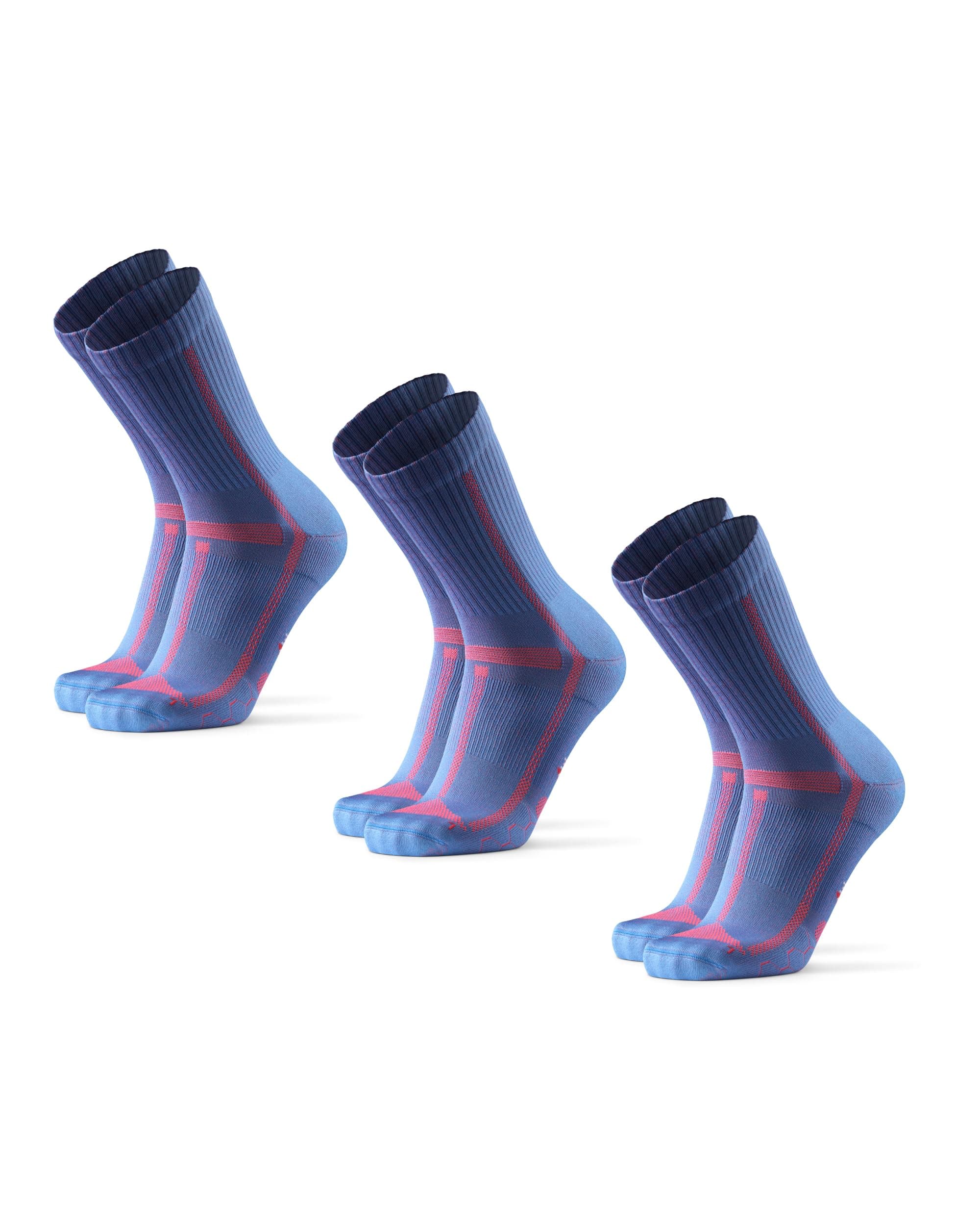 DANISH ENDURANCE Cushioned Running Socks for Long Distances, Anti-Blister Crew Socks, Sweat Wicking, for Men & Women, Unisex, 3 or 5 Pack chez Amazon UK
