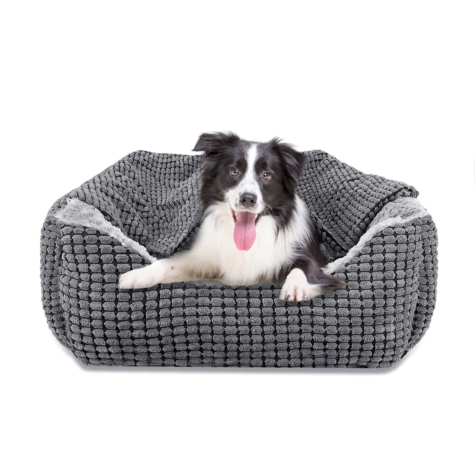 JOEJOY XL Dog Bed Extra Large Hooded Dog Bed, Pet Cave Bed, 89x64x23cm | Washable Luxury Super, Fits Up To 20/30/40/60lbs Pets chez Amazon UK