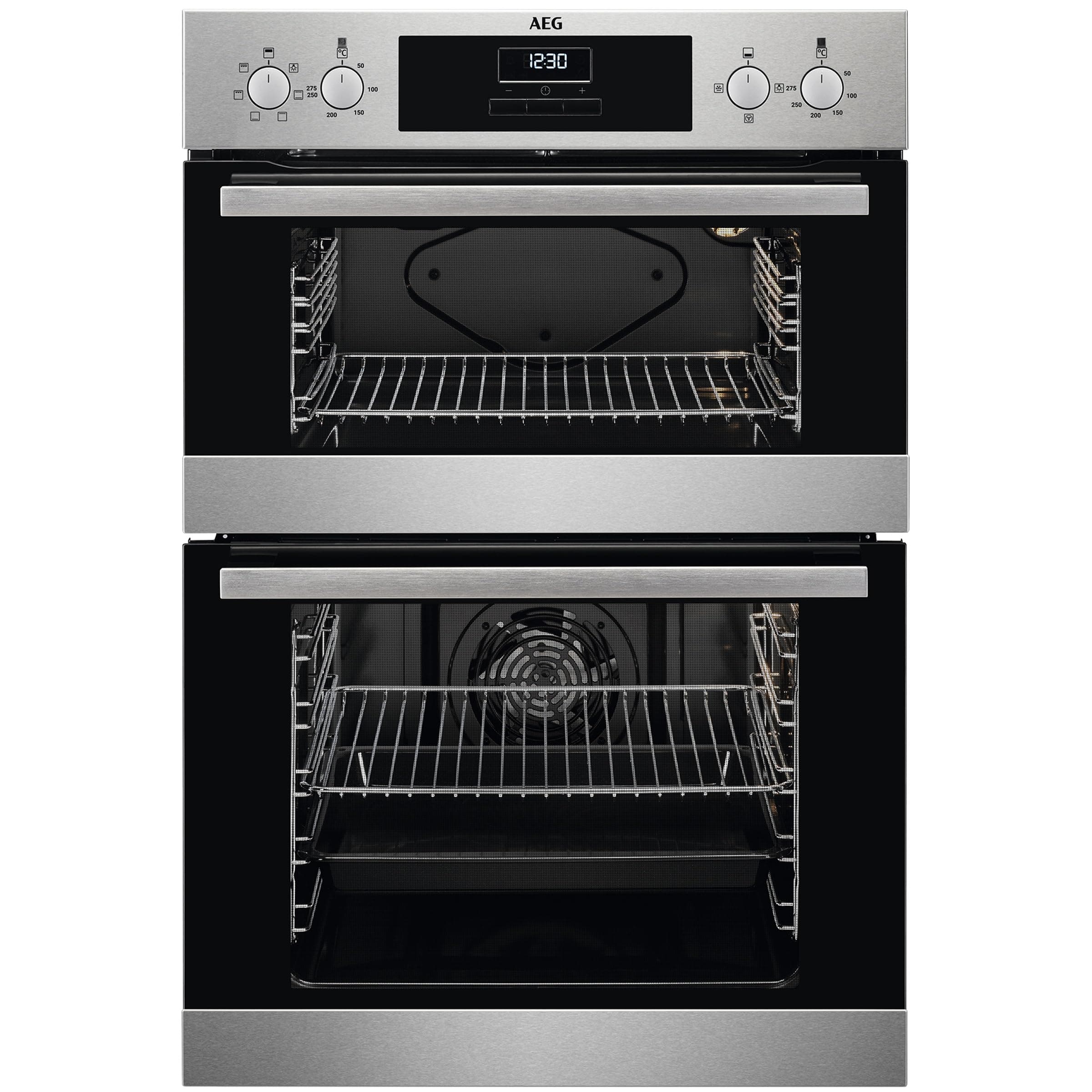 AEG Built-in Oven DEB331010M, 66 L, Stainless Steel | 66 L capacity, LED display, enamel cleaning, Stainless Steel chez Amazon UK