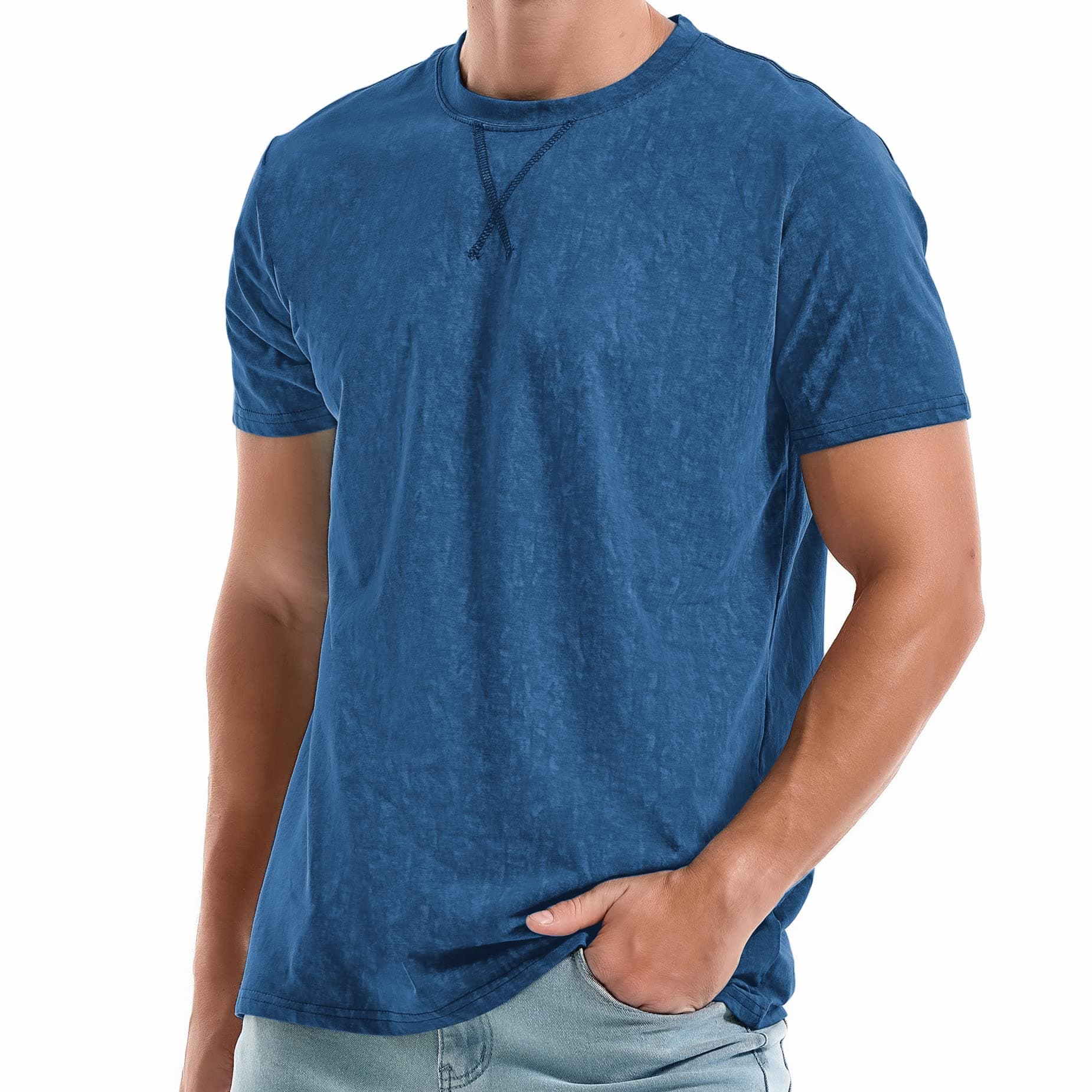 KLIEGOU Men's T-Shirts - Premium Cotton Crew Neck Tees S - 4XL chez Amazon US
