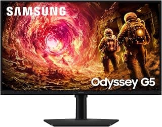 SAMSUNG 32 inch Odyssey G5 QHD IPS Gaming Monitor 180Hz 1ms HDR10 G-Sync Freesync DP - (LS32FG500ENXZA) [Canada Version] chez Amazon Canada