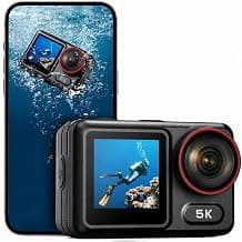 5K30FPS Waterproof Action Camera with 64GB Card, 34FT Underwater Cameras chez Amazon US