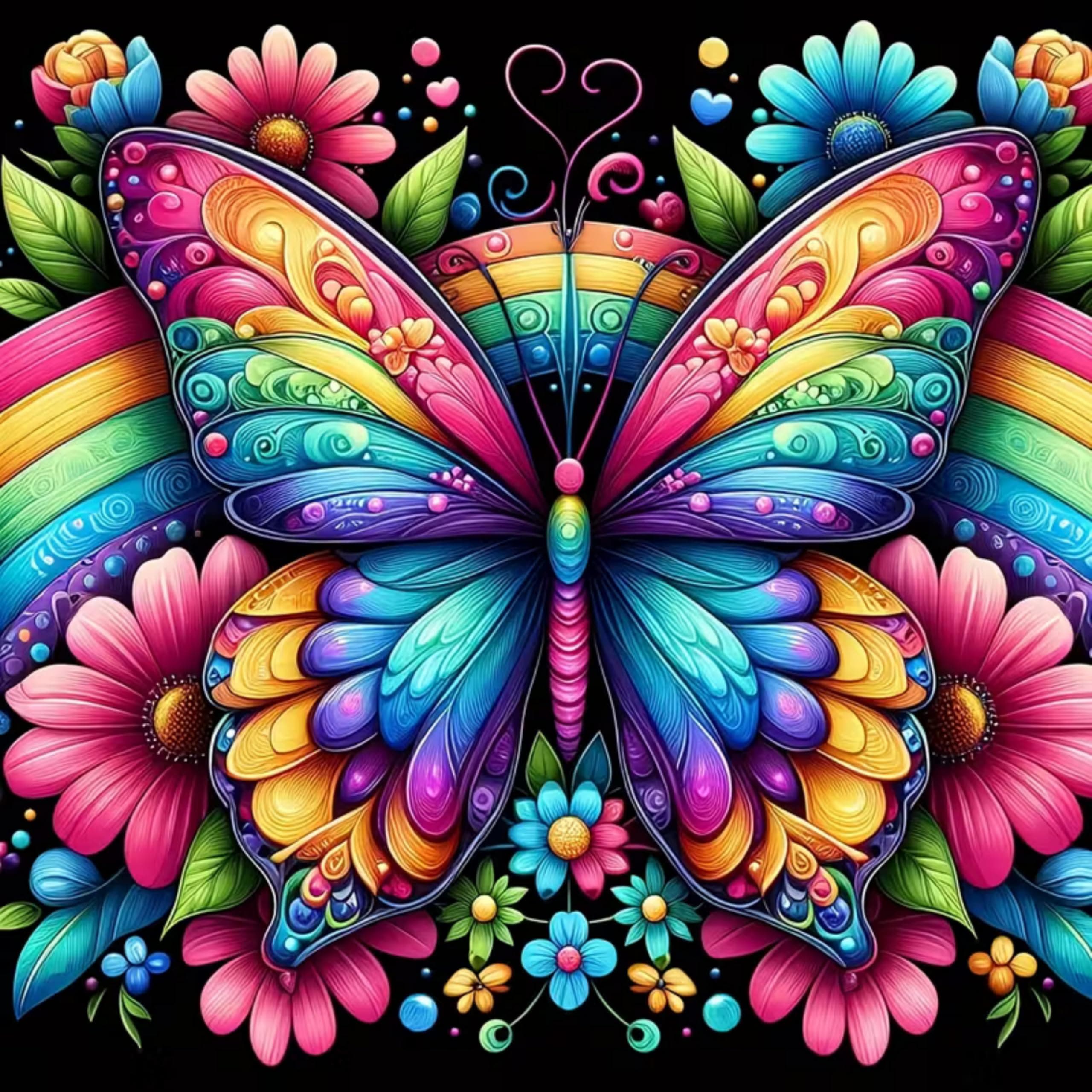 Diamond Art Kits for Adults,Rainbow Butterfly chez Amazon US