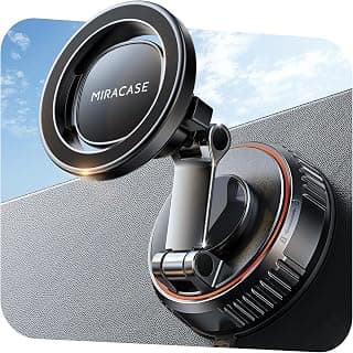 Miracase for MagSafe Car Mount[20 Powerful N55 Magnets+Industrial-Grade Vacuum Base] Magnetic Phone Holder Car 360° Full-Directional... chez Amazon Canada