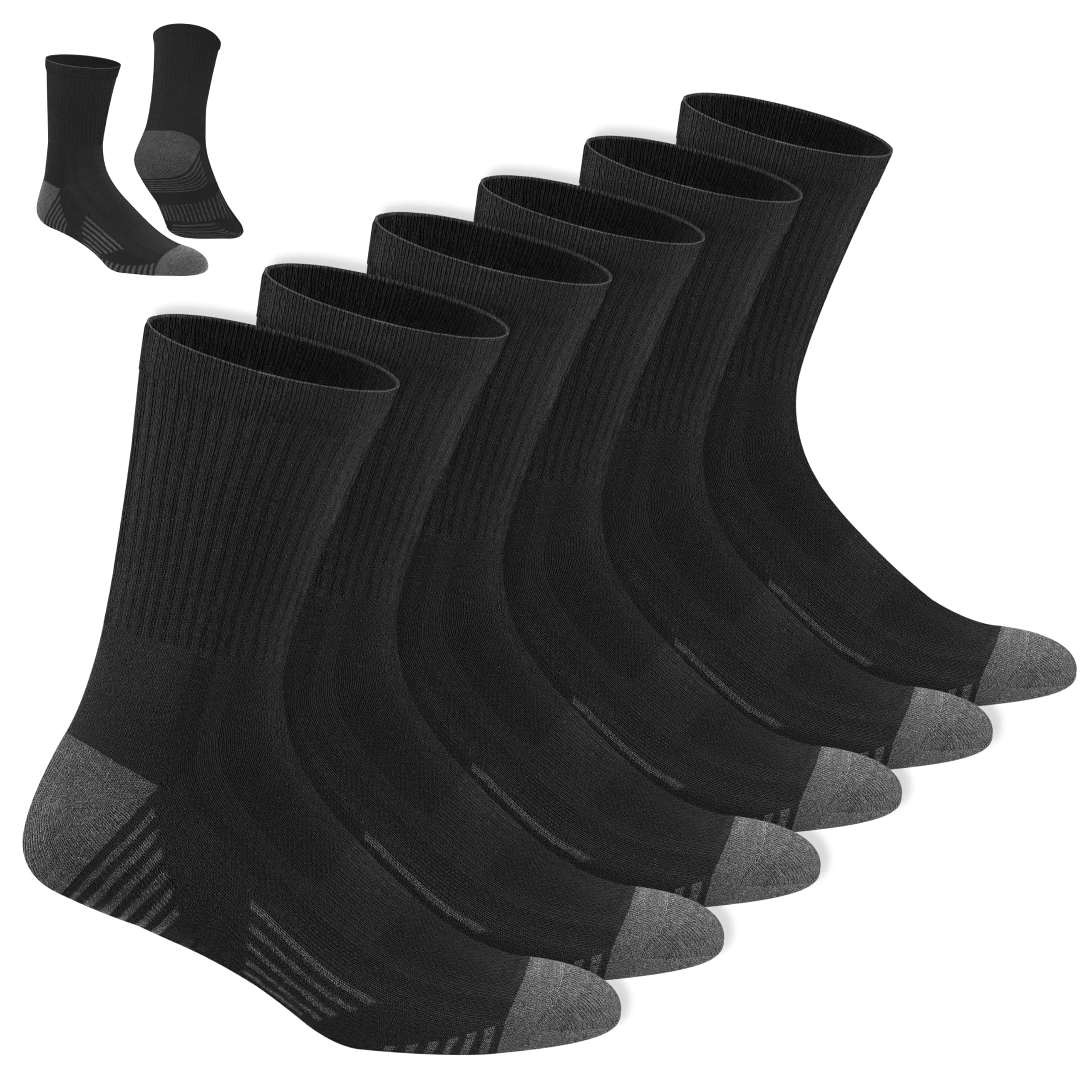 NAVYSPORT Men's Cotton Sports Socks, Pack of 6 Pairs chez Amazon UK