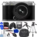 FUJIFILM X-M5 Mirrorless Camera with XC 15-45mm Lens (Silver) - 12PC Bundle chez Best Buy Canada